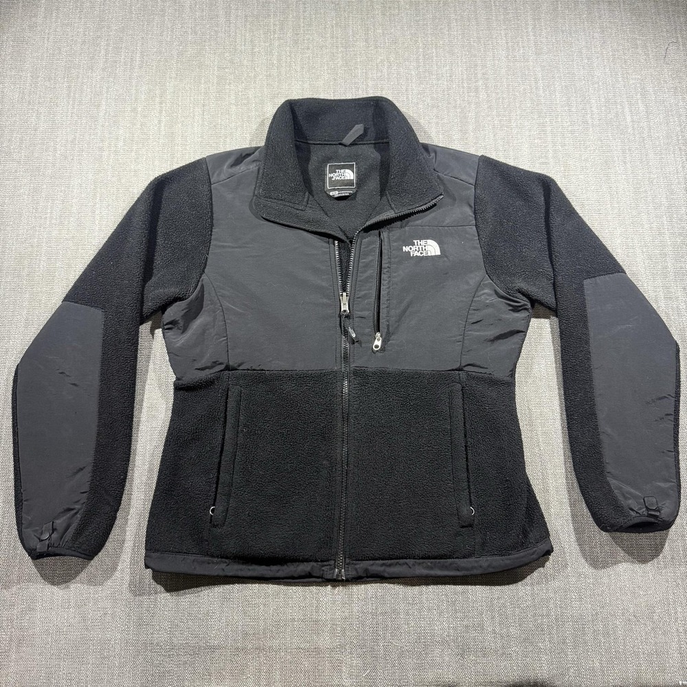 The North Face Jacket Womens Medium Black Fleece Full Zip Denali Style Outdoor